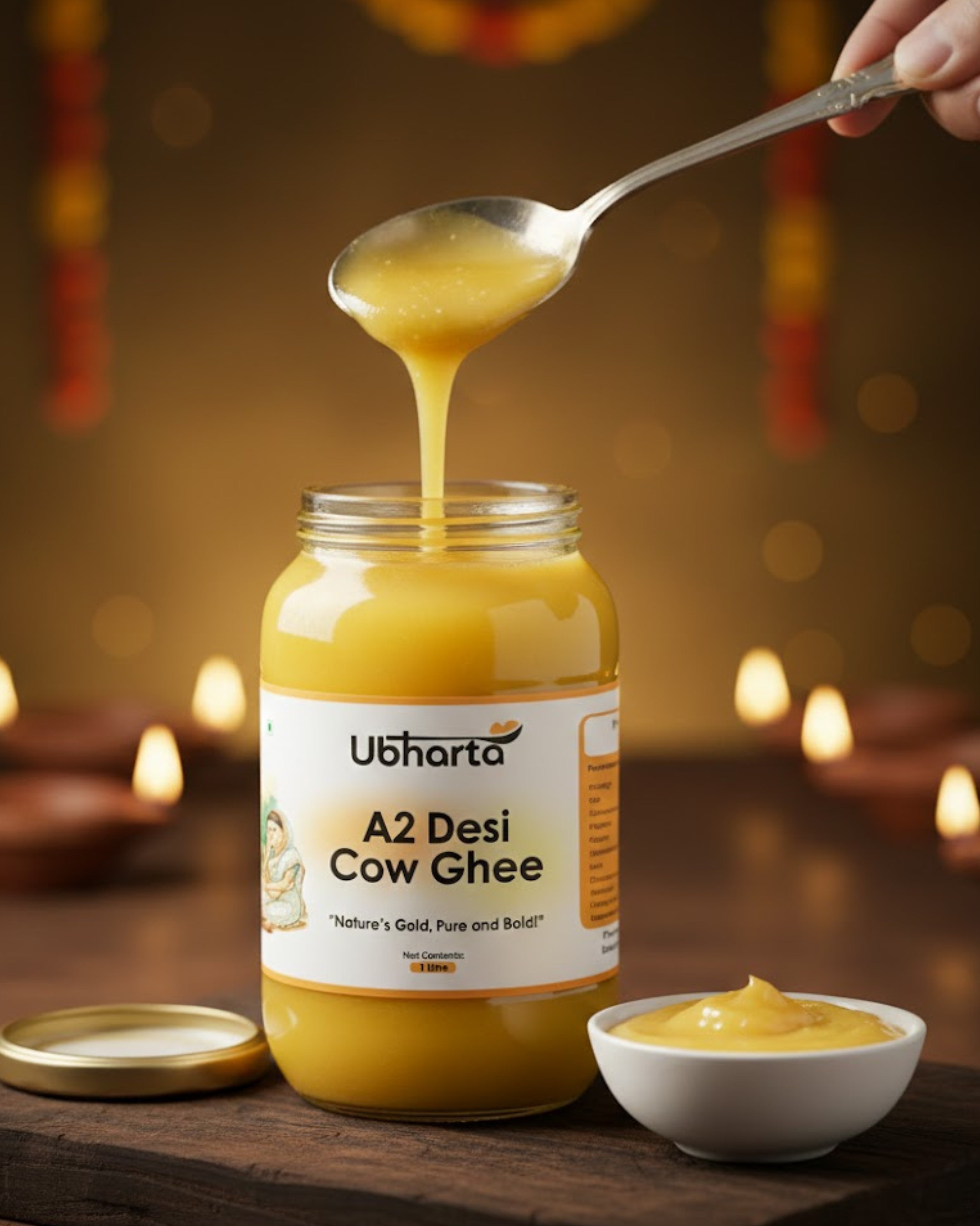 Image of A2 Desi Cow Bilona Ghee 1 Liter