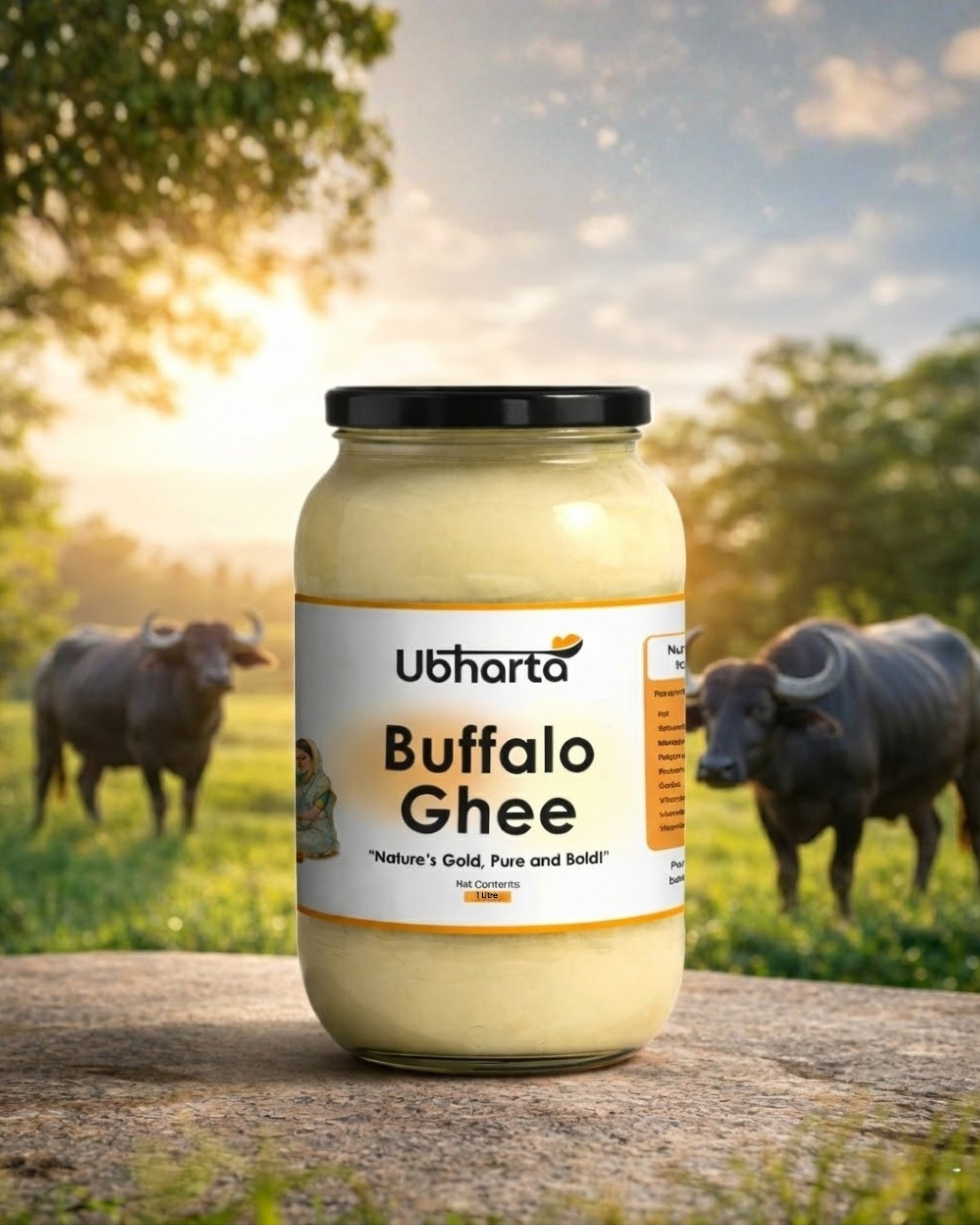 Image of A2 Desi Buffalo Bilona Ghee 1 liter