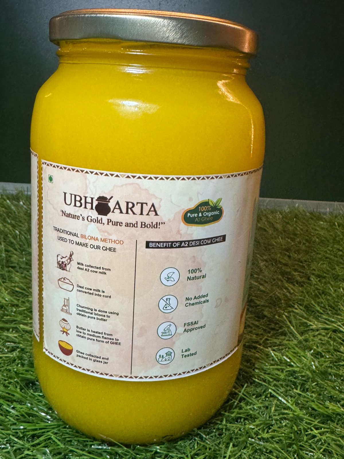 A2 Desi Cow Bilona Ghee 500ml